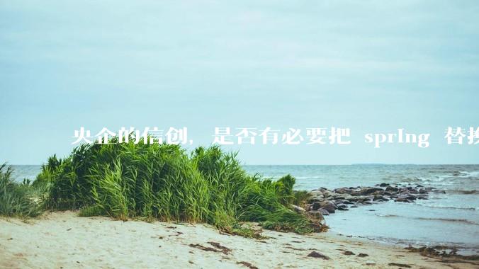 央企的信创，是否有必要把 spring 替换成国产的 solon ？